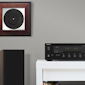 Onkyo TX 8470 MDC and Klipsch RP 5000 F Beside Record Art 2000x2000